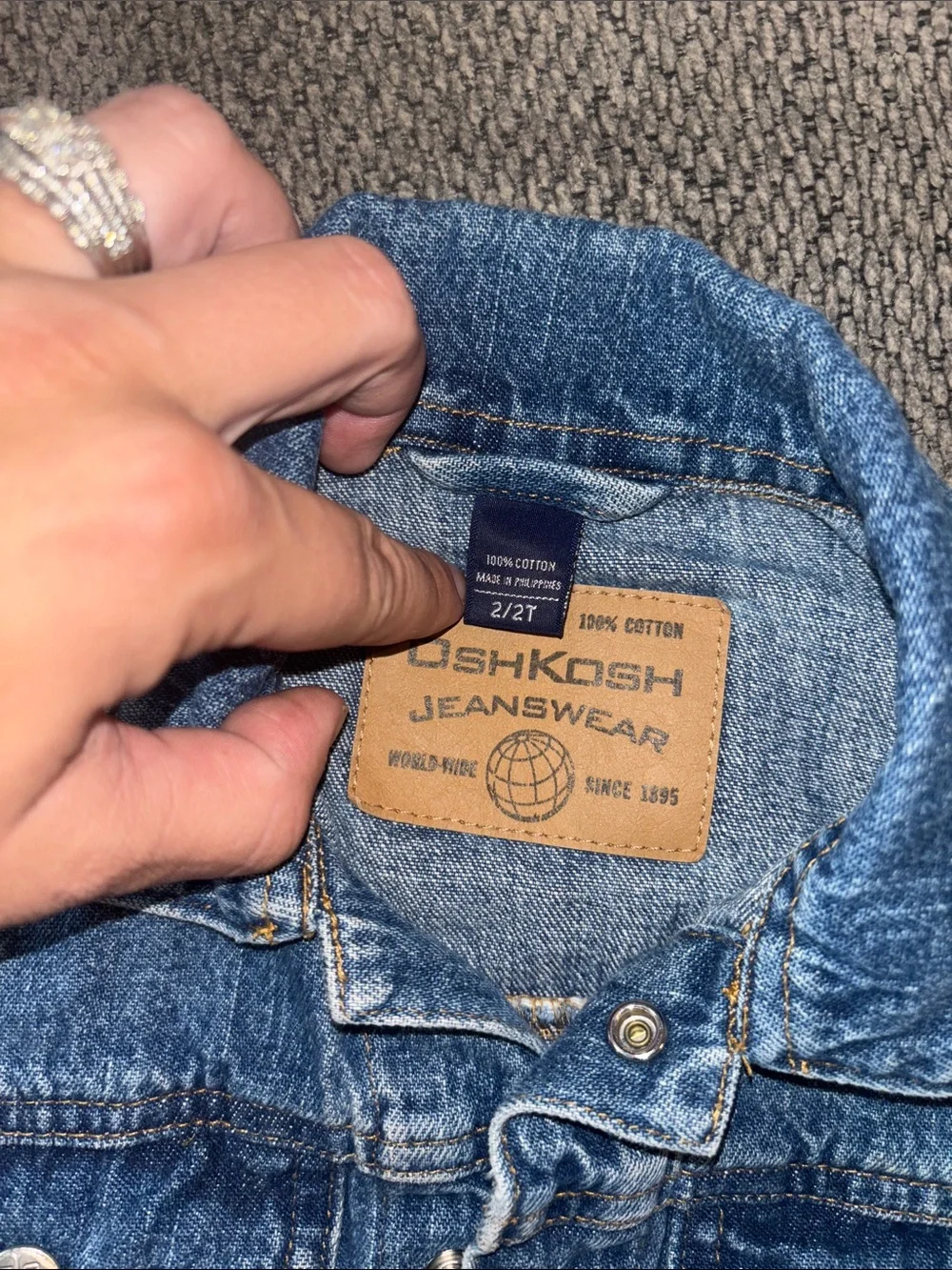 OshKosh B'gosh Classic Medium Blue Denim Jacket 2T